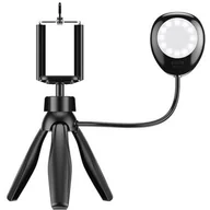 Statywy fotograficzne - Statyw APEXEL APL-JJ21FL Czarny - miniaturka - grafika 1