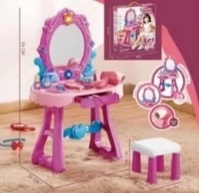 Toaletka Bo z krzesełkiem 23el 49x29x74cm - zabawka - Zabawy w naśladowanie dorosłych - miniaturka - grafika 1