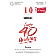 Kartki okolicznościowe i zaproszenia - Armin Style Karnet Urodziny 40 wymienne cyfry - miniaturka - grafika 1