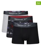 Majtki męskie - Reebok Bokserki (3 pary) "Anders" w kolorze czarno-szarym - miniaturka - grafika 1