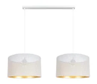 Lampy sufitowe - Żyrandol na lince ALDO 2xE27/60W/230V biały - miniaturka - grafika 1