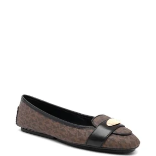 Michael Kors Baleriny PLATE MOC | z dodatkiem skóry - Baleriny - miniaturka - grafika 1