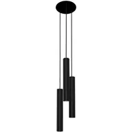 Lampy sufitowe - Nowodvorski LAMPA wisząca EYE L 8917 minimalistyczna OPRAWA metalowy ZWIS tuby kaskada czarna - miniaturka - grafika 1