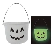 Dekoracje domu - Wiaderko Dynia Świeci W Ciemności - miniaturka - grafika 1