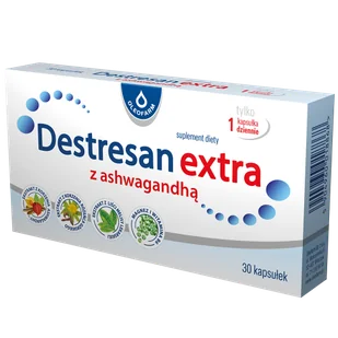 Destresan Extra z Ashwagandhą 30 Kapsułek - Układ nerwowy - miniaturka - grafika 1