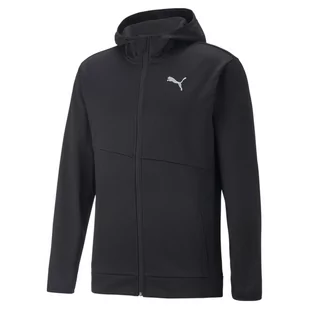 Bluza z kapturem męska Puma TRAIN ALL DAY PWRFLEECE FZ czarna 52233901-XXL - Bluzy męskie - miniaturka - grafika 1
