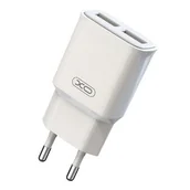 Ładowarki do telefonów - XO ładowarka sieciowa L92C 2x USB 2,4A biała - miniaturka - grafika 1