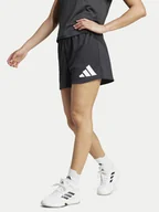 Spodenki damskie - adidas Szorty sportowe Train Essentials Big Logo JG8685 Czarny Regular Fit - miniaturka - grafika 1