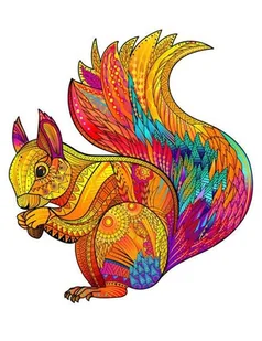 Drewniane Puzzle dla dorosłych Wiewiórka XL 190 el. - Układanki dla dzieci Drewniane Puzzle dla dorosłych Wiewiórka XL 190 el. - Układanki dla dzieci - miniaturka - grafika 1