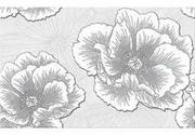Płytki ceramiczne - Płytka ścienna FERRATA grey flower glossy 25x40 gat. II - miniaturka - grafika 1