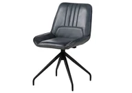 Krzesła - Krzesło Skórzane Iron Label #510 Skóra Naturalna I Metal 49X56X83 Cm B 8426 - miniaturka - grafika 1