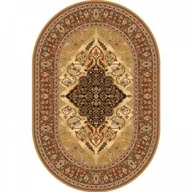 Dywany - Dywan Agnella Isfahan LEYLA bursztyn owal wełna - miniaturka - grafika 1