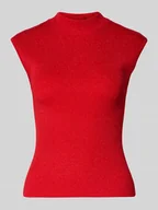 Koszulki i topy damskie - Top z imitacji dzianiny model ‘CODY’ - miniaturka - grafika 1