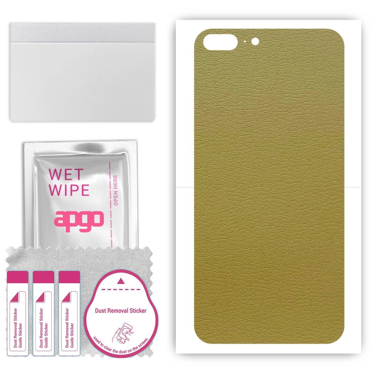 Folia naklejka skórka strukturalna na TYŁ do Kruger&Matz Live 5 Plus - Skóra Oliwkowa - apgo SKINS