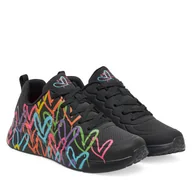 Sneakersy damskie - Sneakersy Skechers Uno Lite - Heat of Lights 177977/BKMT Czarny - miniaturka - grafika 1