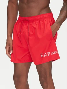 EA7 Emporio Armani Szorty kąpielowe 7M000519 AF13049 M5023 Czerwony Regular Fit - Kąpielówki męskie - miniaturka - grafika 1