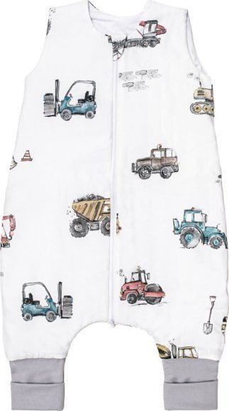 PULP-ŚPIWOREK BAWEŁNIANY DO SPANIA Z NOGAWKAMI 0,5TOG LIGHT MASZYNY OD 1 ROKU DO 2,5 LAT