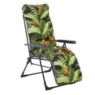 Fotel ogrodowy Malaga Plus składany antracytowo-zielony Patio - Fotele i krzesła ogrodowe - miniaturka - grafika 1