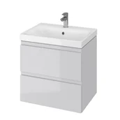 Szafki łazienkowe - Cersanit S801-222 SET 976 MODUO 60 SZARY DSM SZAFKA + UMYWALKA) - miniaturka - grafika 1