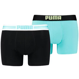Majtki męskie - Bokserki treningowe męskie Puma Placed Logo Boxer 2 pack - grafika 1