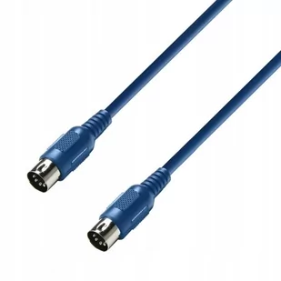 Adam Hall 3 Star Przewód MIDI 1,5 m blue K3MIDI0150BLU - Akcesoria do nagłośnienia - miniaturka - grafika 1