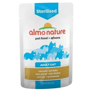 Almo Nature Sterilised z kurczakiem 70g 5291 - Mokra karma dla kotów - miniaturka - grafika 2