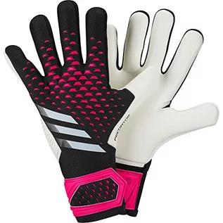 Rękawiczki - adidas Unisex Goalkeeper rękawiczki (W/O Fingersave) Pred Gl Pro J, Czarny/Biały/Team Shock Pink, HN5579, rozmiar 7 - grafika 1
