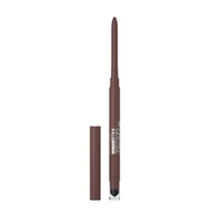 Eyelinery - Maybelline TATTOO LINER - Smokey Gel Pencil - Automatyczny eyeliner w kredce z gąbką - SMOKEY BROWN - miniaturka - grafika 1