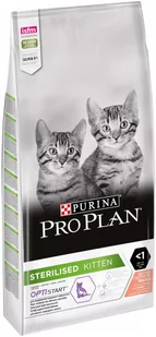 Purina Pro Plan Purina Sterilised Kitten, łosoś - 10 kg - Sucha karma dla kotów - miniaturka - grafika 1