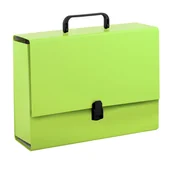 Teczki i skoroszyty - Penmate Teczka z rączką A4 10 cm zielona - miniaturka - grafika 1