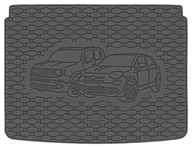 Dywaniki samochodowe - Rigum Mata bagażnika gumowa do JEEP Renegade 2014- górna i dolna podłoga bagażnika 814019 - miniaturka - grafika 1