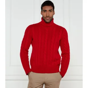 POLO RALPH LAUREN Wełniany golf Regular Fit z dodatkiem kaszmiru - Swetry męskie - miniaturka - grafika 1