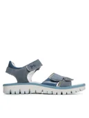 Buty dla dziewczynek - Primigi Sandały 3886000 M Niebieski - miniaturka - grafika 1
