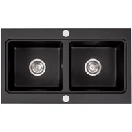 Zlewozmywaki - Rea Zlewozmywak granitowy Rea CADDY black ZLE-00132 - miniaturka - grafika 1