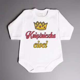Księżniczka cioci (imię) - body niemowlęce - Body dla niemowląt - miniaturka - grafika 2