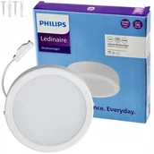 Lampy ogrodowe - Panel Lampa LED Philips Natynkowy Okrągły 19W 2000lm 4000K Do Salonu Pokoju - miniaturka - grafika 1