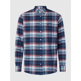 Koszule męskie - Koszula flanelowa o kroju regular fit z bawełny - Fynch-Hatton - grafika 1