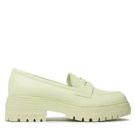 Półbuty damskie - Loafersy Jenny Fairy LS5597-09 Zielony - miniaturka - grafika 1