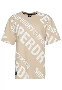 Koszulki i topy damskie - Superdry Koszulka damska z nadrukiem, Feather Grey, M - grafika 1