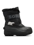 Buty dla chłopców - Sorel Śniegowce Snow Commander™ 2114101010 Czarny - miniaturka - grafika 1