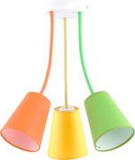 Lampy sufitowe - TK Lighting Plafon sufitowy nowoczesny 3pł WIRE COLOUR 2106 TKL2106 - miniaturka - grafika 1