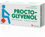 Układ pokarmowy - RECORDATI POLSKA sp. z o.o PROCTO-GLYVENOL czopki 10 sztuk - miniaturka - grafika 1