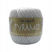 Pasmanteria - Kordonek Pyramid 100g jasny popiel 9920 - miniaturka - grafika 1