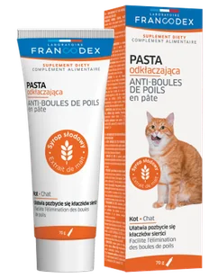Francodex Pasta Odkłaczająca 70G [Fr179124] 13247 - Suplementy i witaminy dla kotów - miniaturka - grafika 2