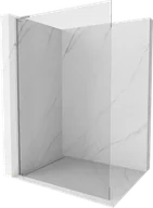 Ścianki i drzwi prysznicowe - Mexen Kioto L ścianka prysznicowa Walk-in 75 x 200 cm, transparent, chrom - 800-075-103-01-00 - miniaturka - grafika 1