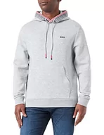 Bluzy męskie - BOSS Męska bluza Soody 1, jasna/pastelowa szara, 59, 6XL, Light/Pastel Grey59, 6XL - miniaturka - grafika 1