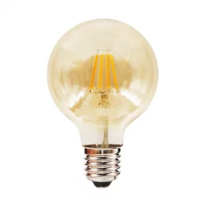 Bursztynowa żarówka G80 E27 LED 4W 2700K klimatyczna - Żarówki LED - miniaturka - grafika 1