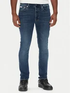 Spodnie męskie - Calvin Klein Jeans Jeansy LV04RB720G Granatowy Skinny Fit - miniaturka - grafika 1