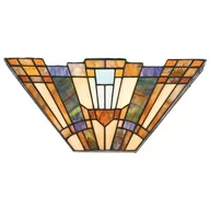 Lampy ścienne - Quoizel Kinkiet witrażowy 2pł QZ/INGLENOOK/WU INGLENOOK ELSQZ/INGLENOOK/WU - miniaturka - grafika 1