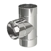 Rury i kanały wentylacyjne - Trójnik kominowy 90° 150/0.5 mm MK - miniaturka - grafika 1